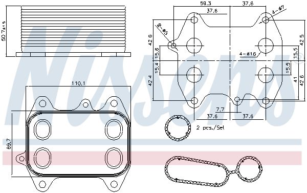 Nissens Engine Oil Cooler - Audi | Skoda | VW - 90861