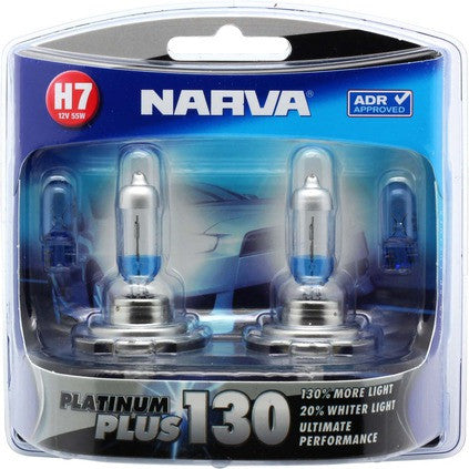 Narva Platinum Plus 130 Globes (Twin Pack) - H7-48545BL2-Narva-A1 Autoparts Niddrie