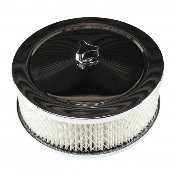 Chrome Air Cleaner 6-3/8" Wide x 2" Tall - 446-111