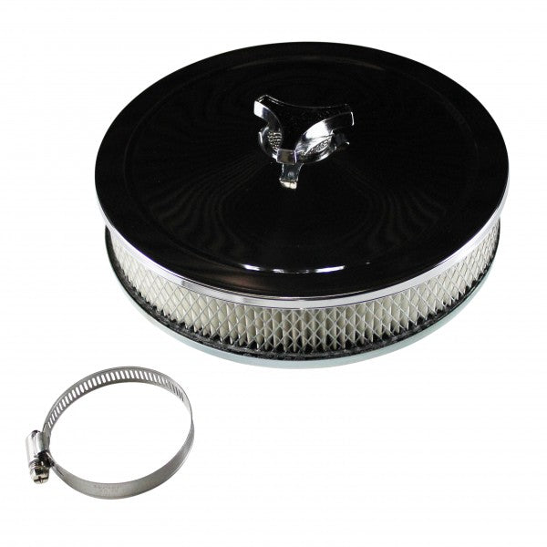 Chrome Air Cleaner 9" Wide x 2" Tall - 456-111