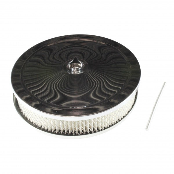 Chrome Air Cleaner 9" Wide x 2" Tall - 456-921