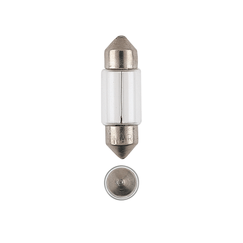 Narva 12V 10W T-10mm Festoon Globes (Pack of 2) - 47269BL