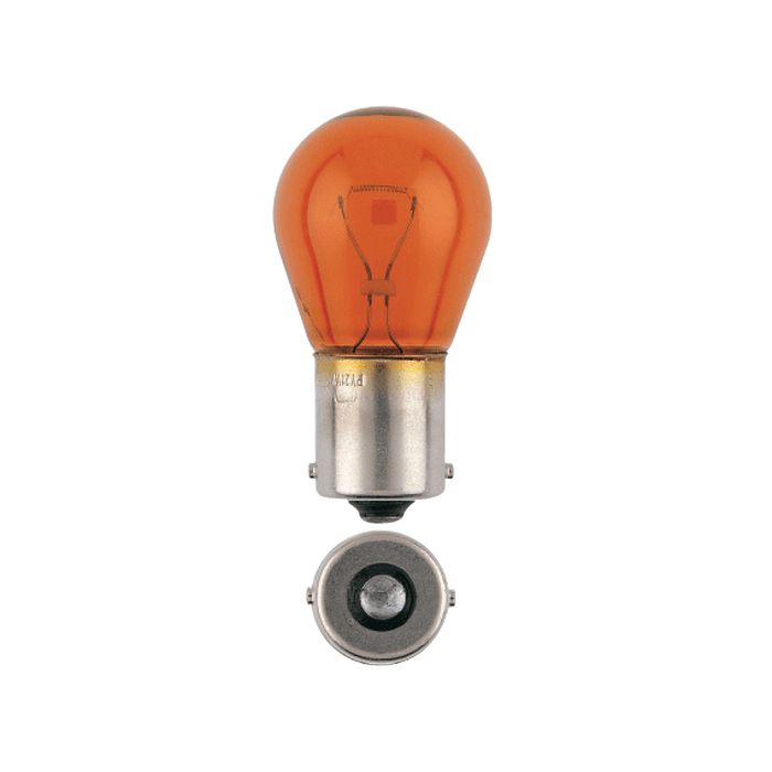 Narva 12V 21W Amber BA15S Incandescent Globe (Each) - 47383