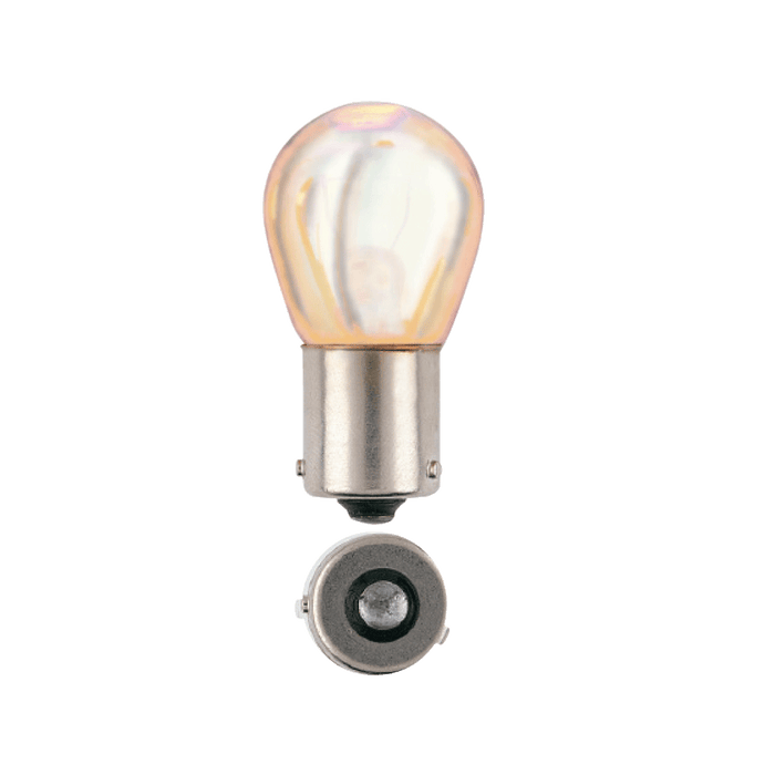 Narva 12V 21W Amber BAU15S Phantom Incandescent Globes (Pack of 2) - 47385BL