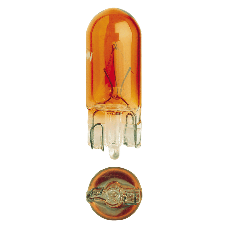 Narva 12V 5W T-10 Amber Wedge Globe (Each) - 47510