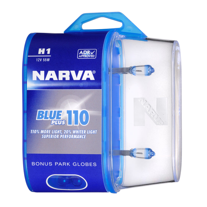 Narva Blue Plus 110 Globes (Twin Pack) - H1