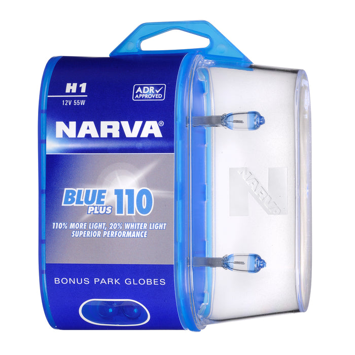 Narva Blue Plus 110 Globes (Twin Pack) - H1