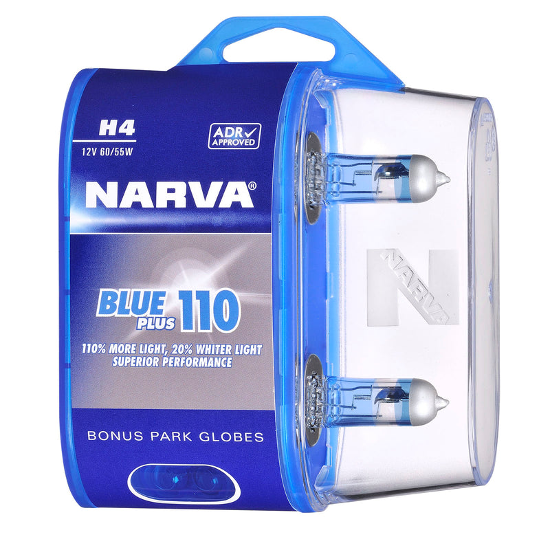 Narva Blue Plus 110 Globes (Twin Pack) - H4