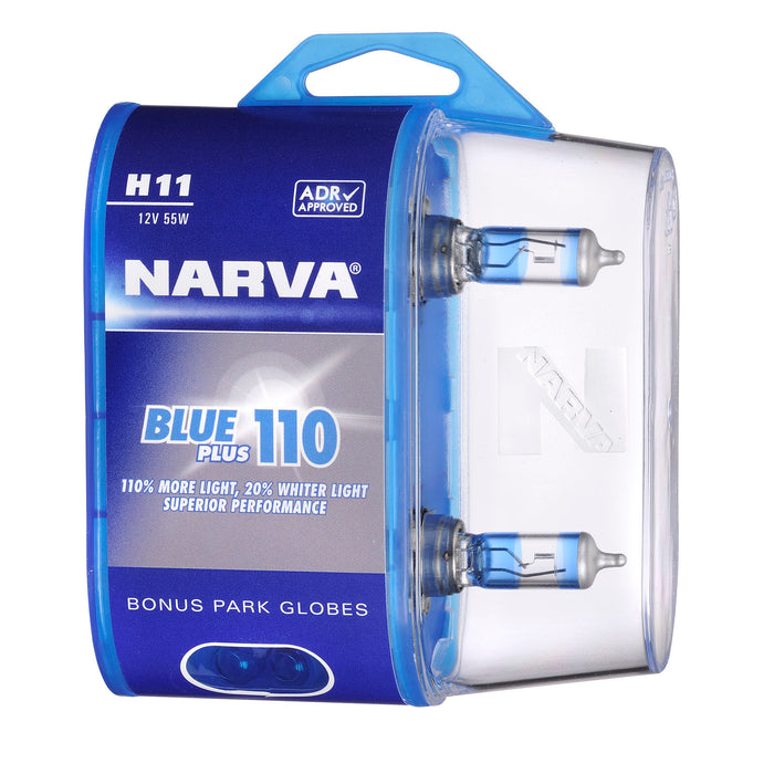 Narva Blue Plus 90 Globes (Twin Pack) - H11