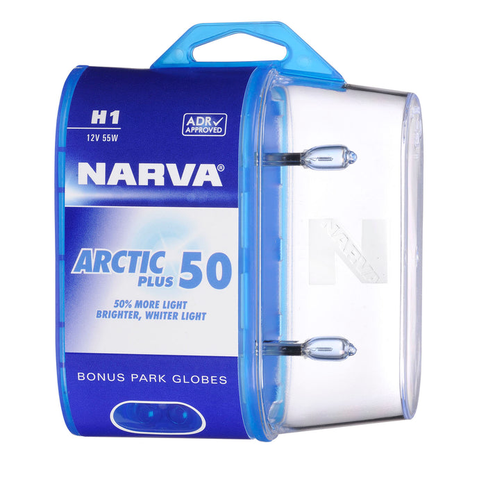 Narva Arctic Plus 50 Globes (Twin Pack) - H1