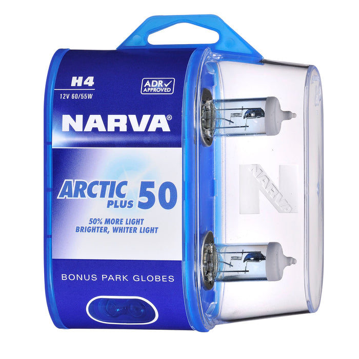 Narva Arctic Plus 50 Globes (Twin Pack) - H4