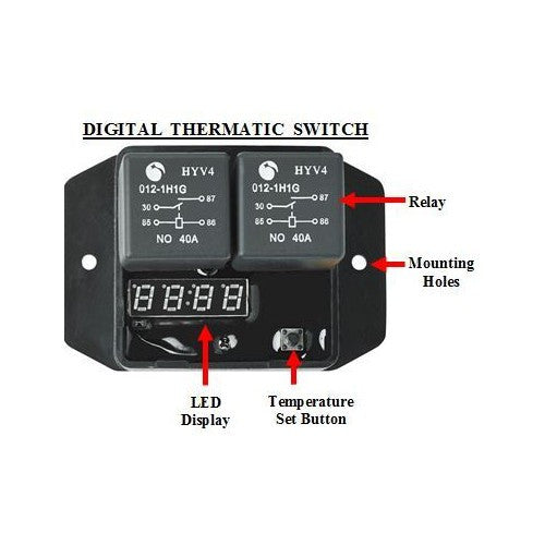 Davies Craig Digital Thermatic Fan Switch Kit - 0444 - A1 Autoparts Niddrie
 - 2