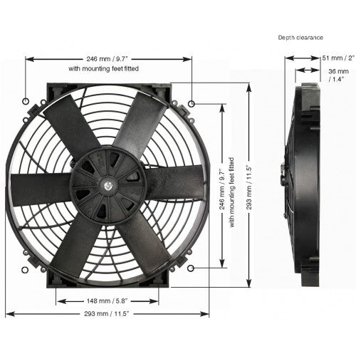 Davies Craig 12 inch Thermatic Fan Kit - 0162