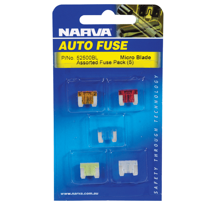 Narva Micro Blade Fuse Assortment Pack - 52500BL