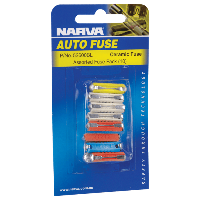 Narva Ceramic Fuse Assortment Pack - 52600BL