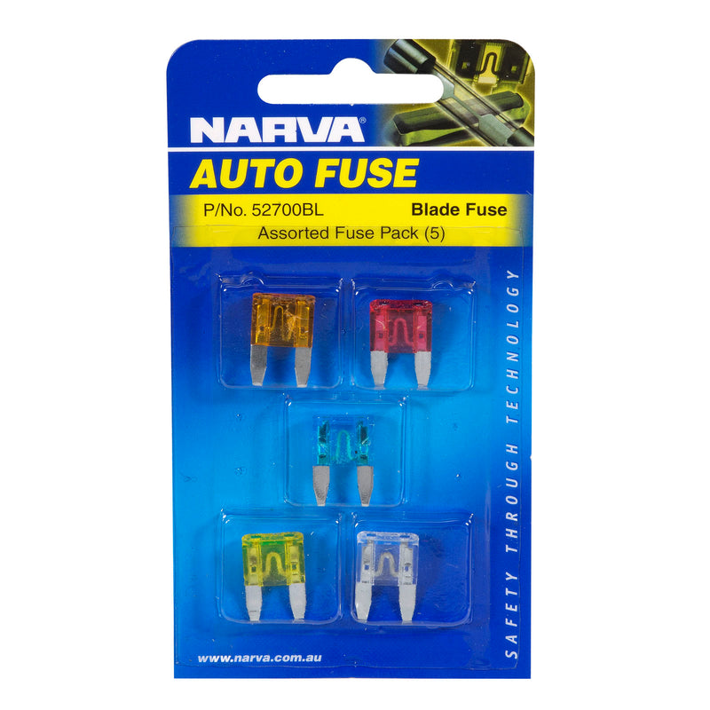 Narva Mini Blade Fuse Assortment Pack - 52700BL