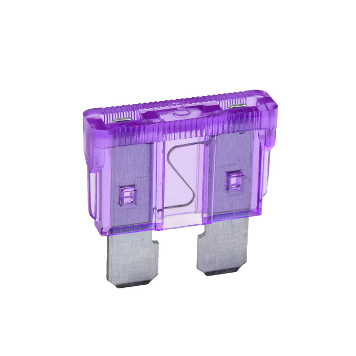 Narva 3 Amp Purple Standard ATS Blade Fuses (Pack of 50) - 52803