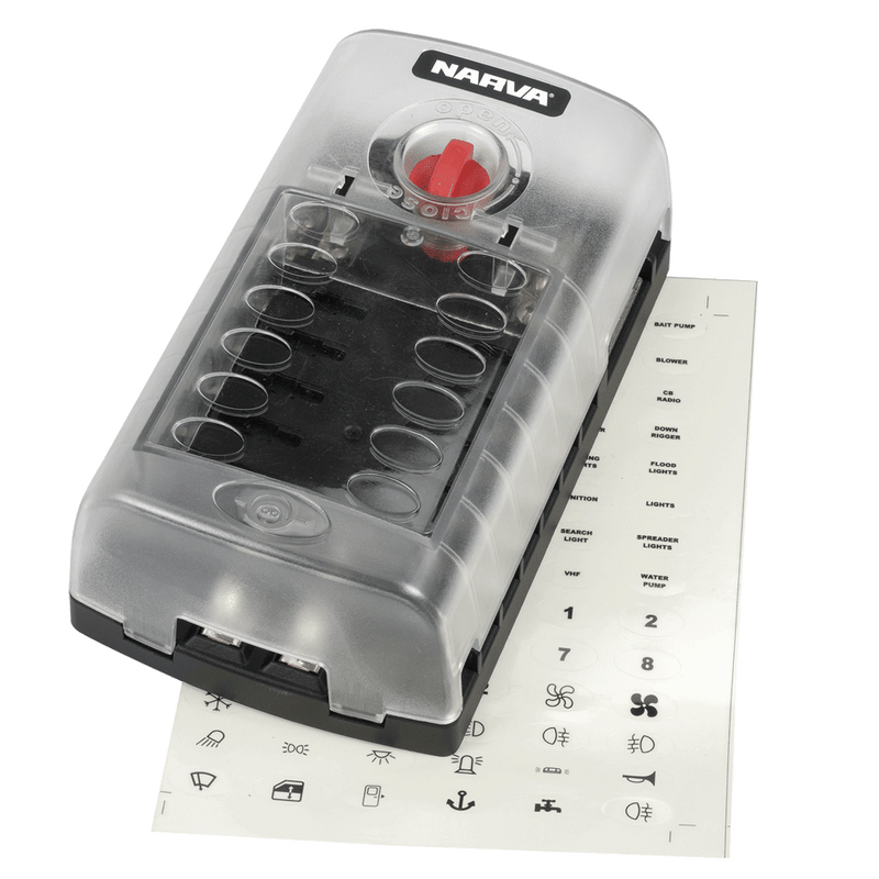 Narva 12 Way Standard ATS Blade Fuse Box - 54450BL