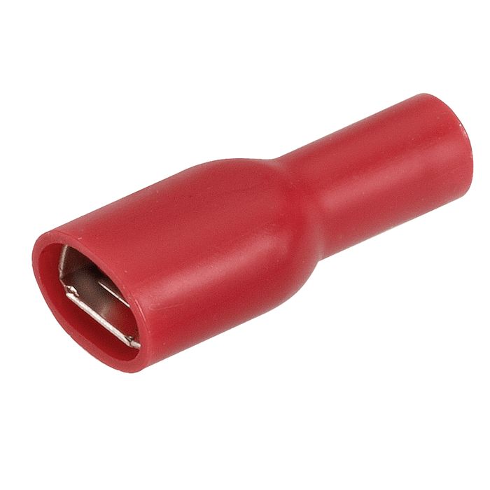 Narva Fully Insulated Female Blade Terminals (Red 6.3mm Tab) - Pack of 10 - 56042BL