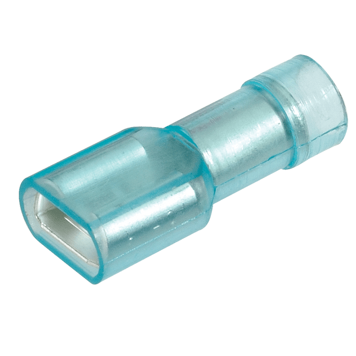 Narva Fully Insulated Female Blade Terminals (Blue 6.3mm Tab) - Pack of 10 - 56043BL