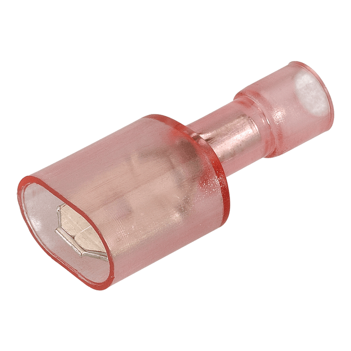 Narva Fully Insulated Male Blade Terminals (Red 6.3mm Tab) - Pack of 50 - 56111