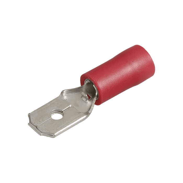 Narva Male Blade Terminals (Red 6.3mm Tab) - Pack of 100 - 56120
