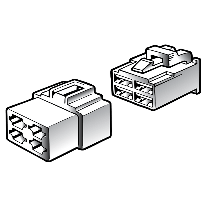 Narva 4 Way Connector Housing Set with Terminals - 56274BL