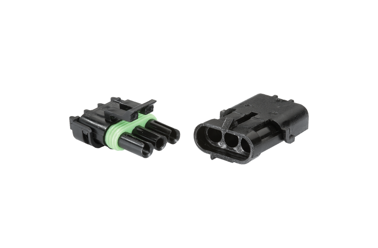 Narva 3 Way Waterproof Connector Set with Terminals & Seals - 56473BL