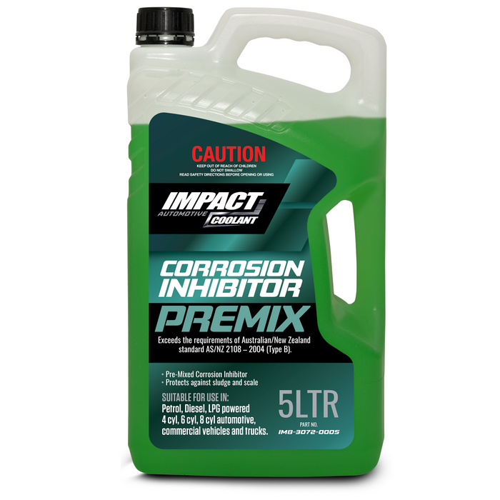 Green Rust Inhibitor Impact Green Corrosion Inhibitor Premix - 5 Litre — A1 Autoparts Niddrie