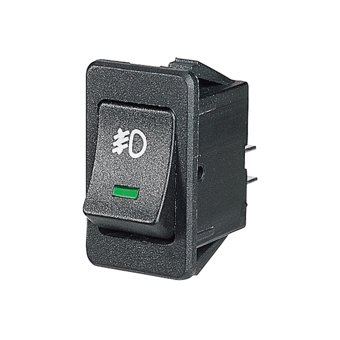 Narva Off / On Rocker Switch with Green LED and Front Fog Symbol
 - 63027BL