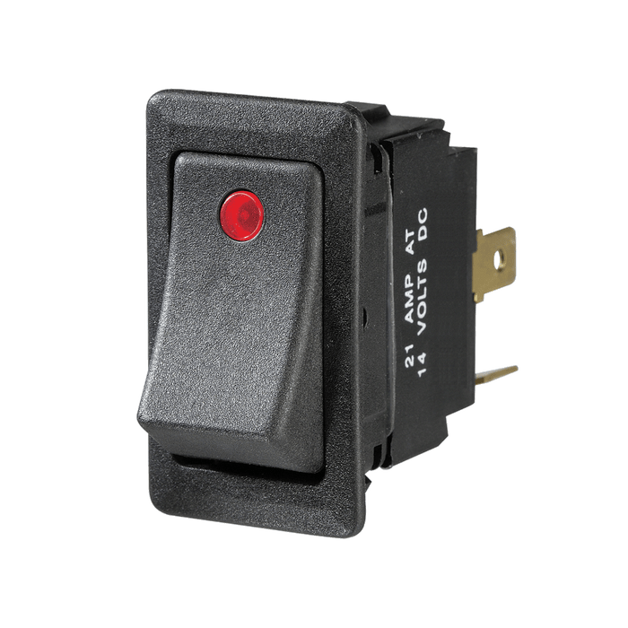Narva Illuminated Off / On Heavy-Duty Rocker Switch (Red)
 - 63047BL