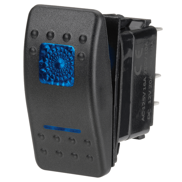 Narva 12 Volt Illuminated Off / On Sealed Rocker Switch (Blue)
 - 63123BL