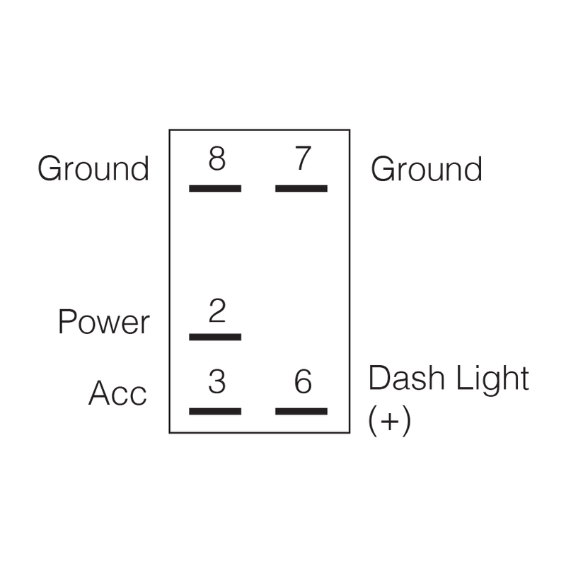 Narva 12 / 24V Off / On LED Illuminated Sealed Rocker Switch with Roof Lights Symbol (Blue)
 - 63226BL