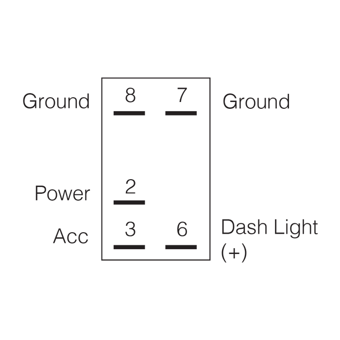 Narva 12 / 24V Off / On LED Illuminated Sealed Rocker Switch with Winch Power Symbol (Red)
 - 63236BL