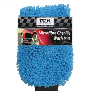 MLH Microfibre Chenille Wash Mitt (Blue) - MLH303
