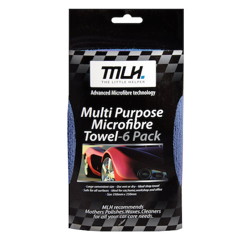 MLH Multi purpose Microfibre Towels (6 Pack) - MLH800