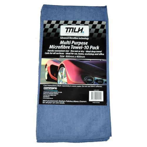 MLH Multi Purpose Microfibre Towels (10 Pack) - MLH802