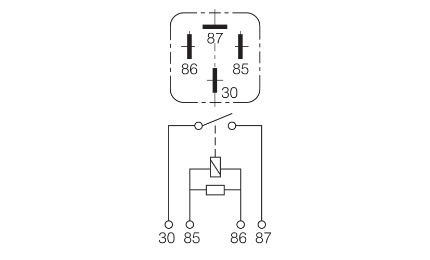 Narva 12V 70 Amp Normally Open 4 Pin Relay with Resistor - 68012BL