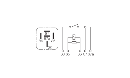 Narva 12V 30 Amp Normally Open 5 Pin Relay - 68024BL
