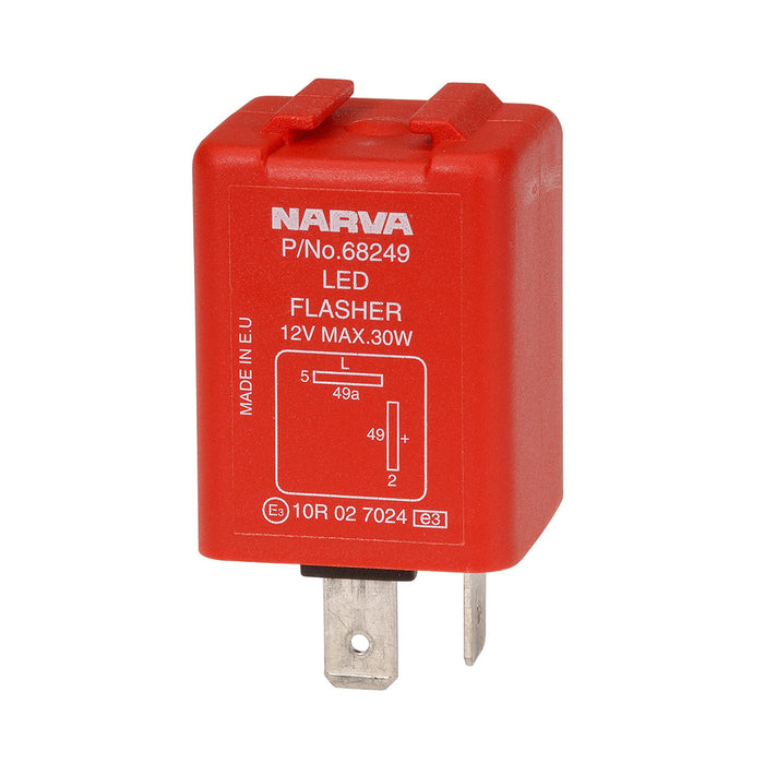 Narva 12 Volt 2 Pin Electronic LED Flasher
 - 68249BL