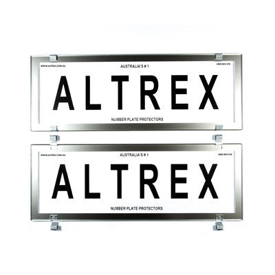 Ultimate 6 Figure Chrome Number Plate Covers Without Lines - Push Clip - 6CC - A1 Autoparts Niddrie
