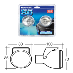 Narva Compac 80 Oval Driving Lamp Kit - 71830 - A1 Autoparts Niddrie
 - 2