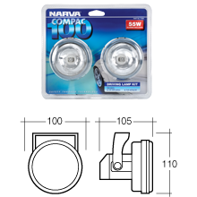 Narva Compac 100 Driving Lamp Kit  - 71850 - A1 Autoparts Niddrie
 - 2