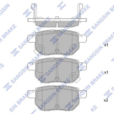 Hi-Q Brake Pads Set - SDB1786