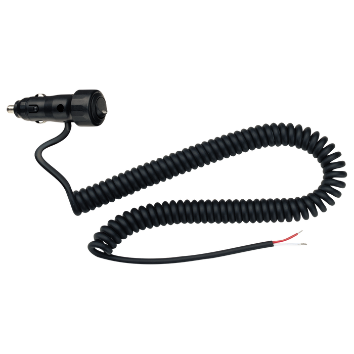 Narva Cigarette Lighter Plug with Off/On Rocker Switch LED Indicator and Spiral Lead - 81012BL