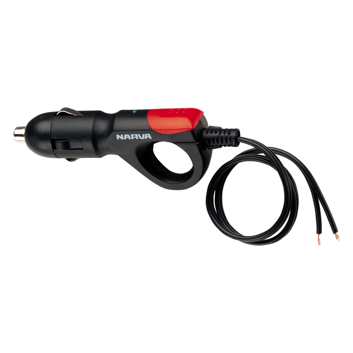 Narva Cigarette Lighter Plug with LED Indicator - 81016BL