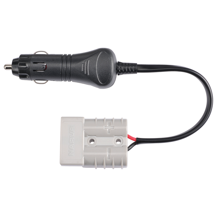 Narva Heavy-Duty Adaptor (Cigarette Lighter Plug to Battery Connector)
 - 81063BL