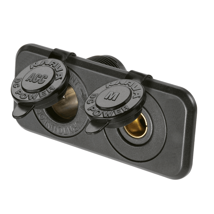 Narva Heavy-Duty Twin Accessory / Merit Sockets
 - 81140BL
