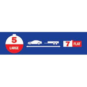 Narva 5 Pin Large Round Socket on Car to 7 Pin Flat Plug on Trailer - 82240BL - A1 Autoparts Niddrie
 - 2