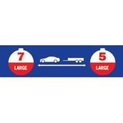 Narva 7 Pin Large Round Socket on Car to 5 Pin Large Round Plug on Trailer - 82255BL - A1 Autoparts Niddrie
 - 2